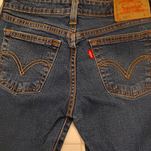 Levi's Dark Blue Denim Jeans - Picture 5 of 8